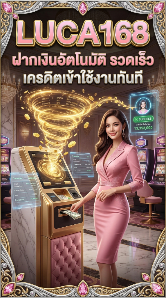LUCA168-ฝากเงินอัตโนมัติ รวดเร็ว เครดิตเข้าใช้งานทันที